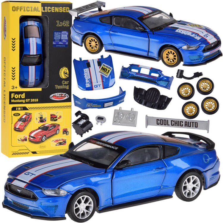 Metalinis automobilio modelis Ford Mustang GT 1:42