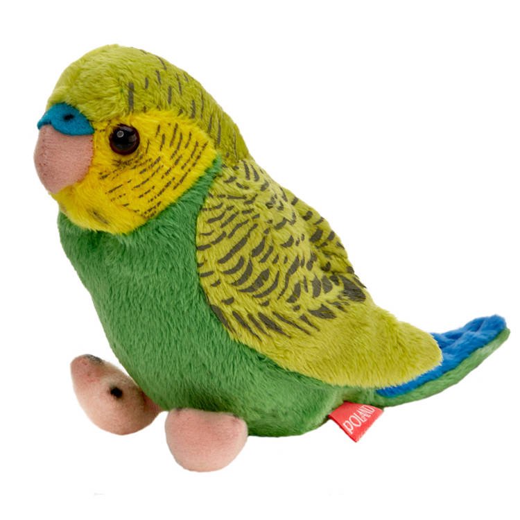 Pliušinis žaislas - Banguotoji papūgėlė, 13cm