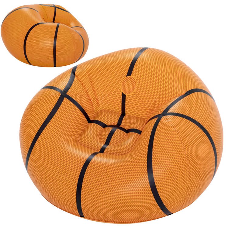 Pripučiamas krėslas Bestway Beanless, oranžinis