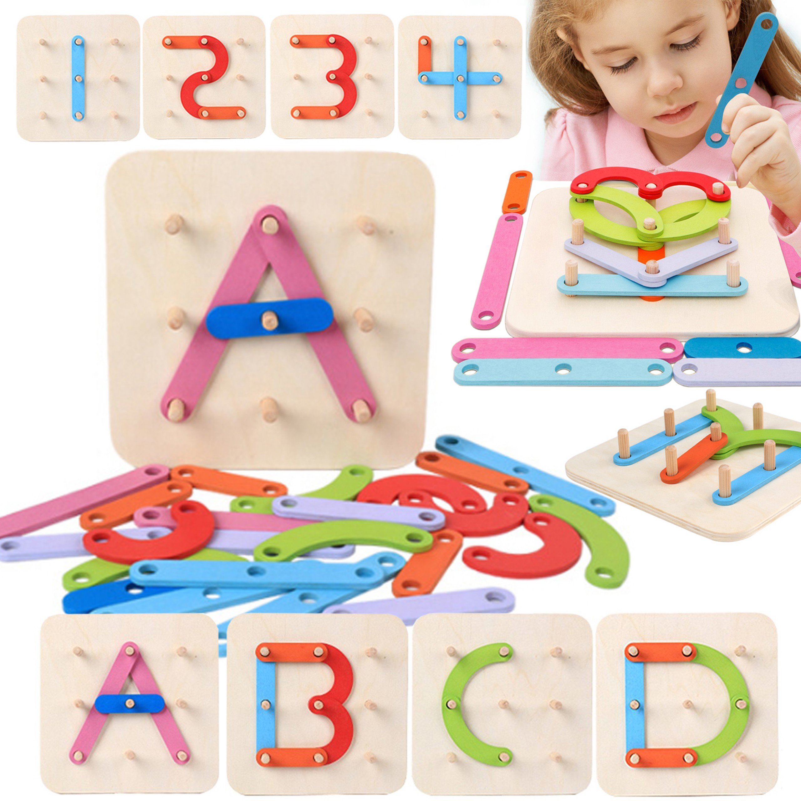 Medinis dėlionės žaidimas Montessori