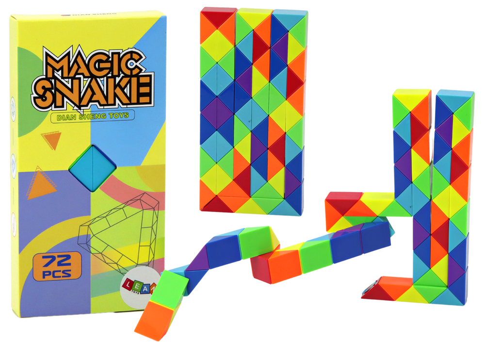 Edukaciniai blokeliai - Magic Snake, 72 elementai