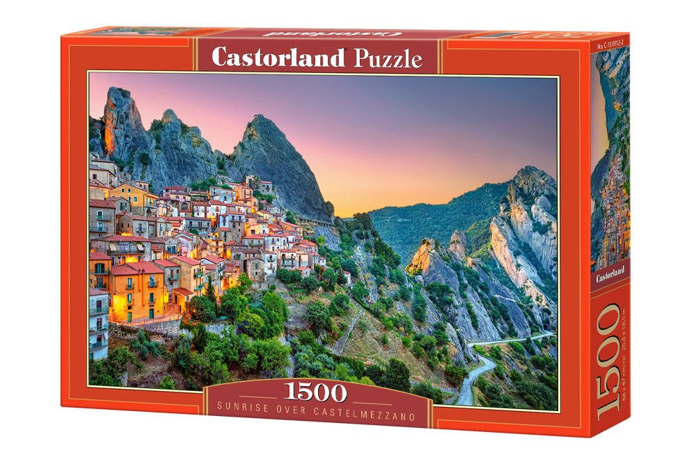 Dėlionė Castorland Sunrise over Castelmezzano, 1500 dalių