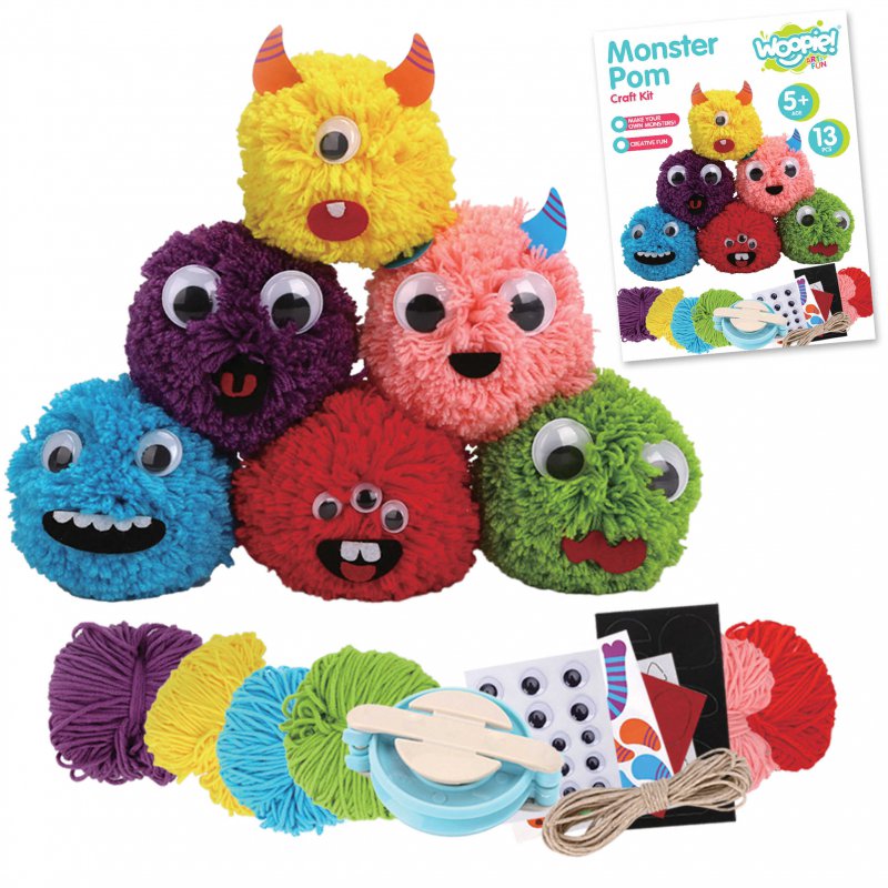Monstrų kūrimo rinkinys WOOPIE Monster Pom
