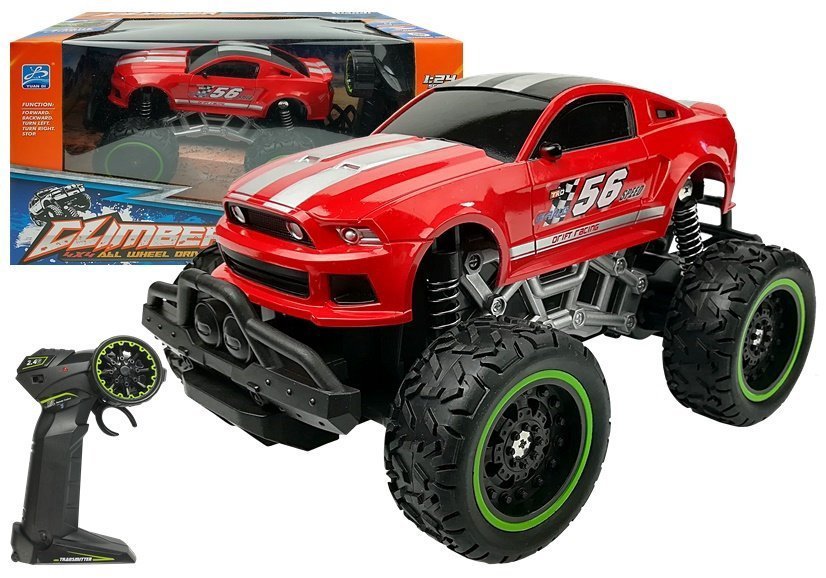 Nuotoliniu būdu valdomas automobilis Drift Racing, raudonas
