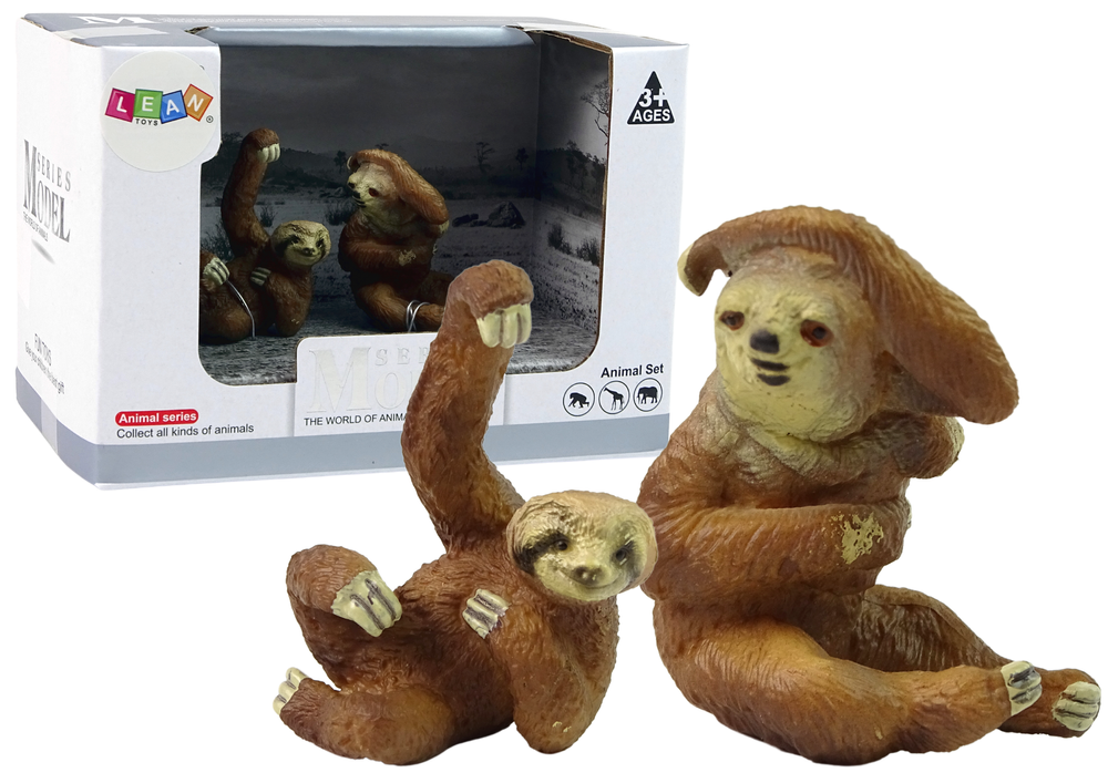 2 figūrėlių rinkinys Tinginys su jaunikliu