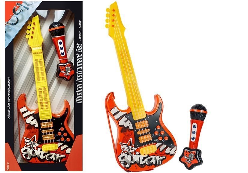 Elektrinė gitara su mikrofonu