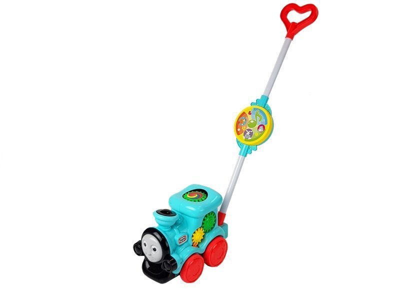 Stumiamas traukinukas su rankena
