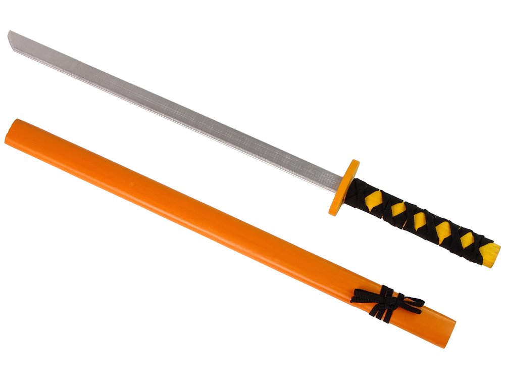 Medinis kalavijas 73 cm, oranžinis