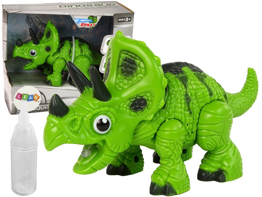 Interaktyvusis dinozauras - triceratopsas, žalias