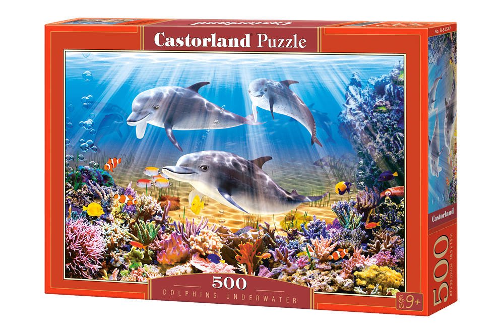 Dėlionė Castorland Dolphins Underwater, 500 dalių
