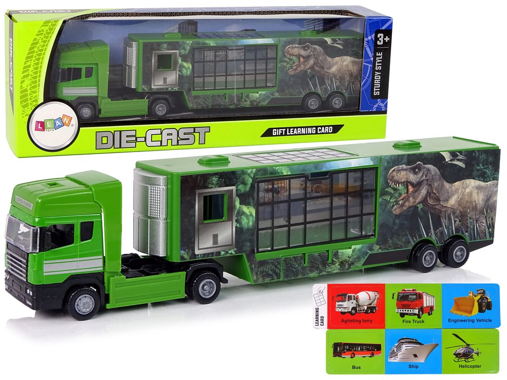 Didelis dinozaurų transporteris sunkvežimis