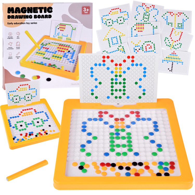 Edukacinė magnetinė lenta su smeigtukais