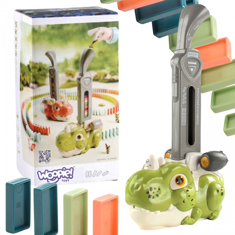 Woopie dinozaurų domino, žalias