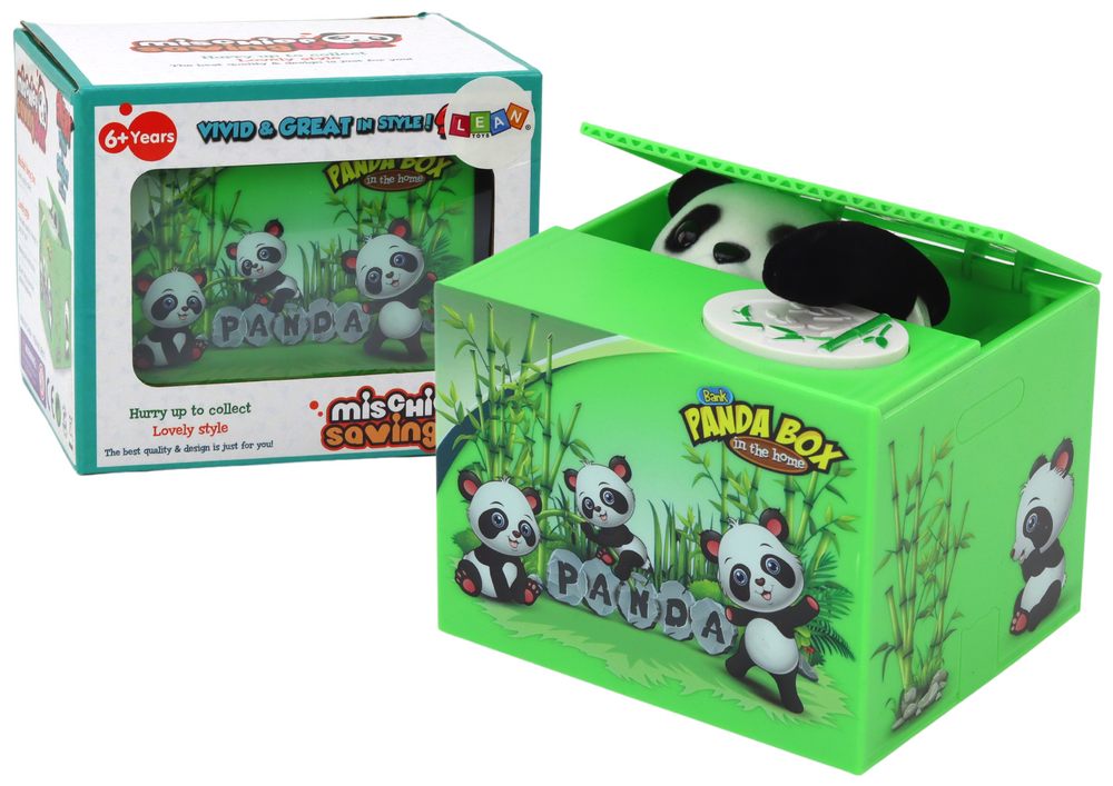 Interaktyvi taupyklė - Panda, žalia