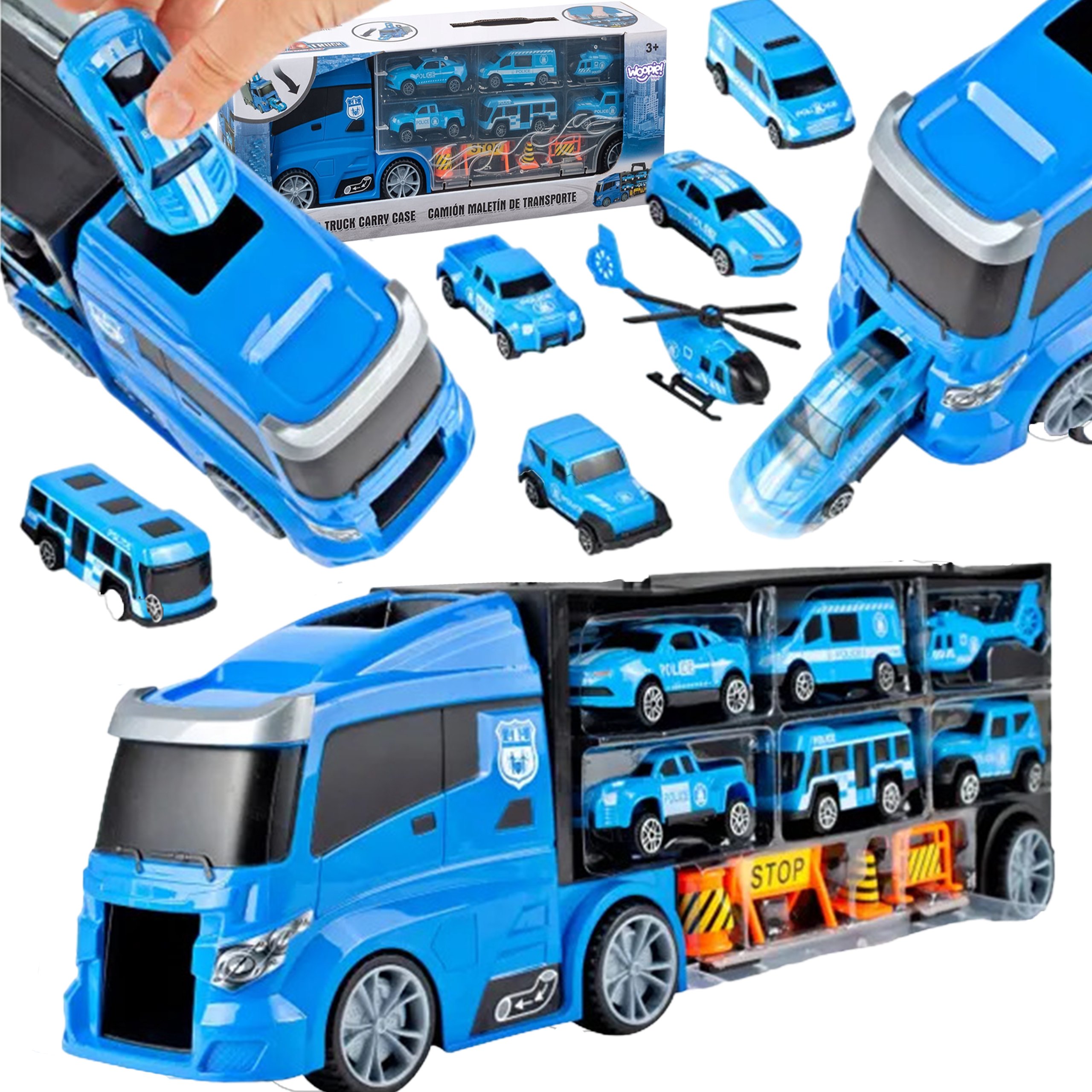 Sunkvežimis su policijos automobiliais 3in1