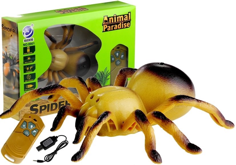 Nuotoliniu būdu valdomas voras Tarantula, geltonas