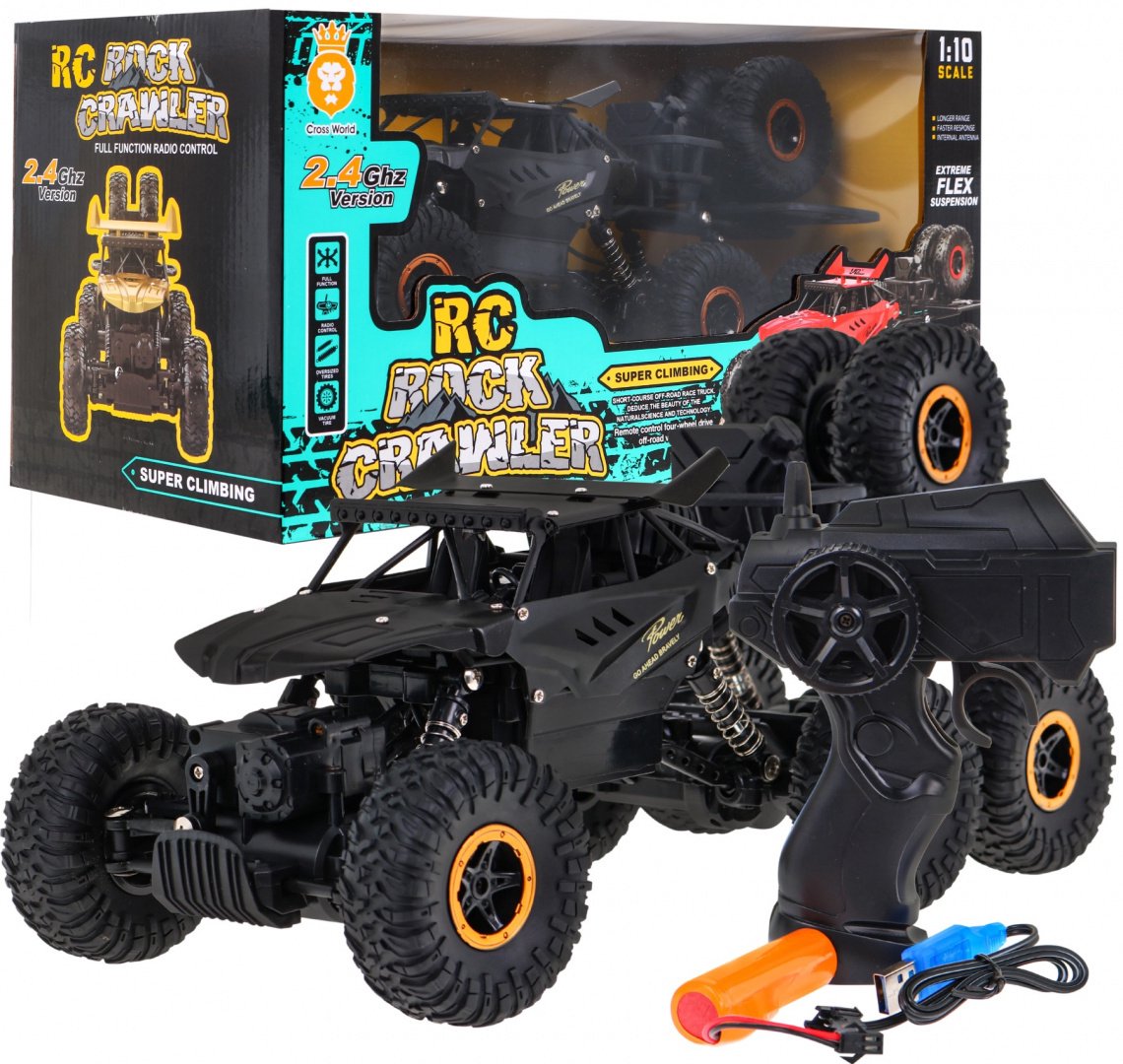 Nuotoliniu būdu valdomas visureigis Crawler R / C ROCK