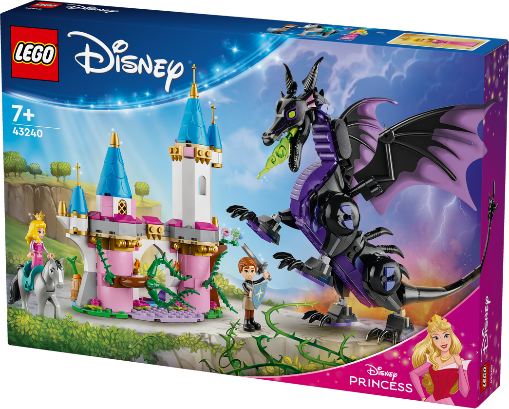 Konstruktorius LEGO Disney Princess Piktadarė drakono pavidalu 43240