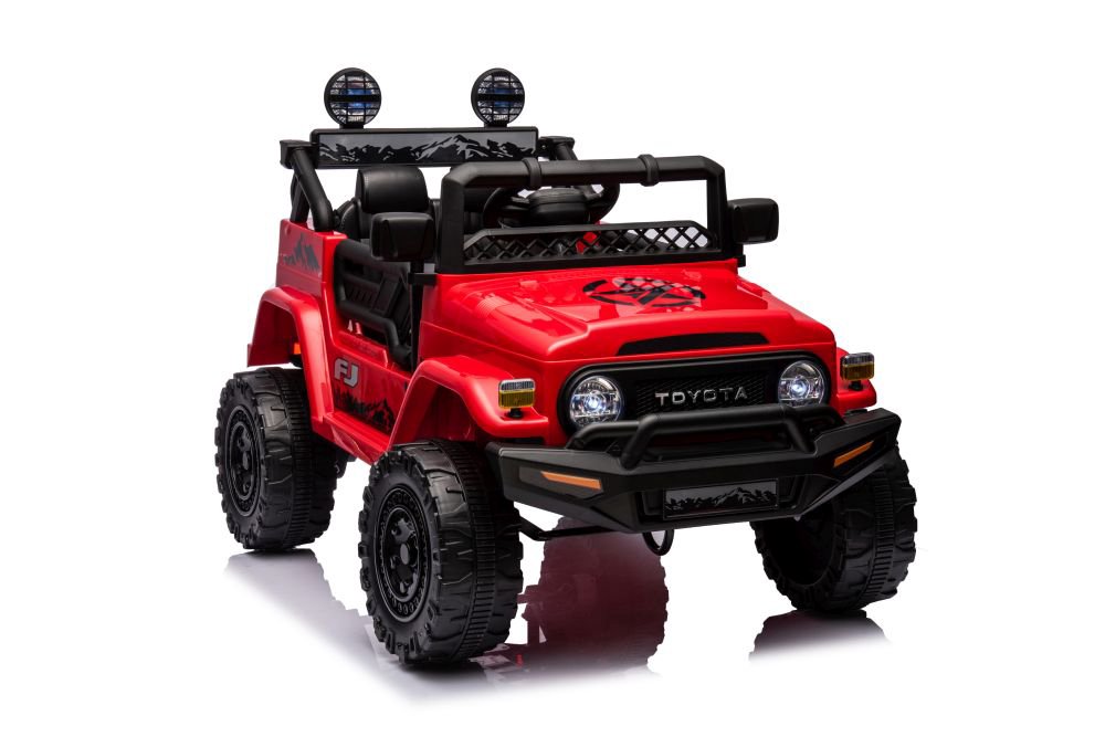 Toyota FJ vienvietis elektromobilis, raudonas