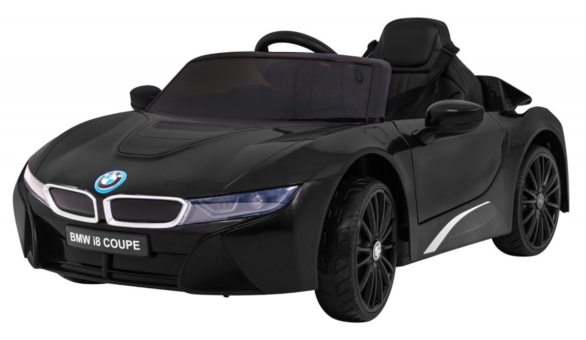 Vienvietis elektromobilis BMW I8 LIFT, juodas