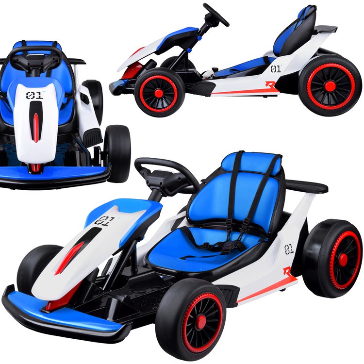 Akumuliatoriumi varomas kartingas su drifto funkcija vaikiškas automobilis