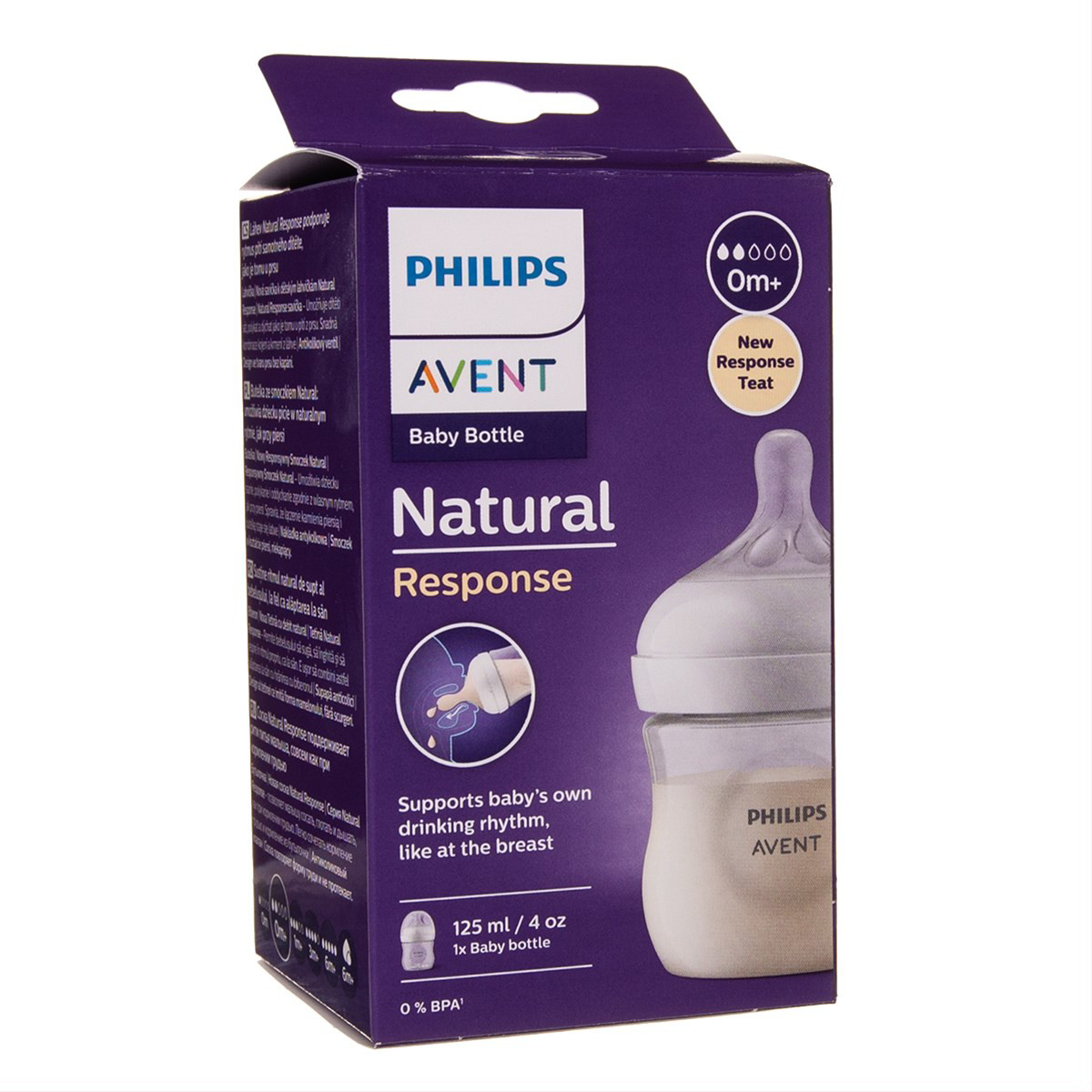 PHILIPS AVENT, buteliukas "Natural Response", SCY900/01, 125 ml