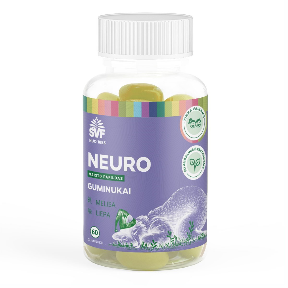 ŠVF NEURO, guminukai vaikams, 60vnt.