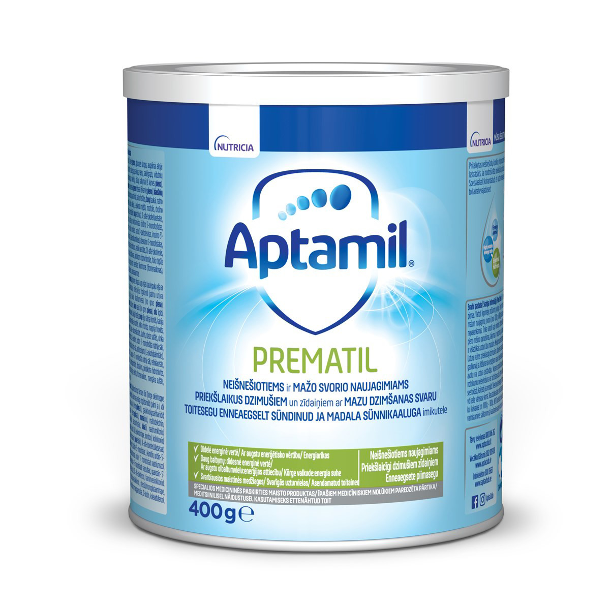 APTAMIL PREMATIL, neišnešiotiems kūdikiams (nuo gimimo), 400 g
