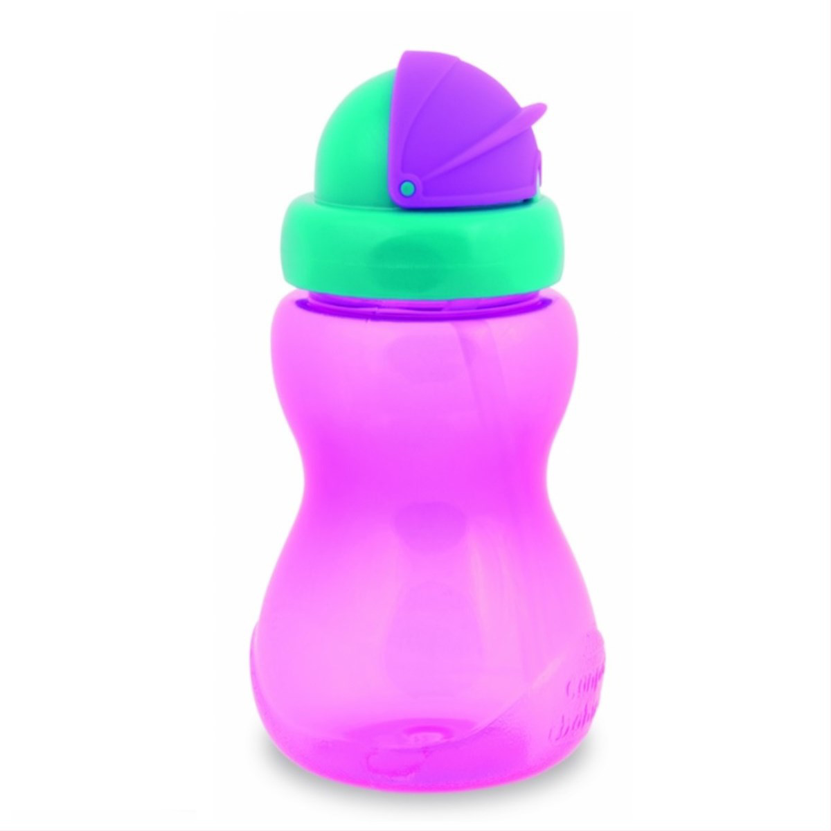 CANPOL BABIES, gertuvė su šiaudeliu, 12 mėn.+, rožinis, 56/109, 270 ml