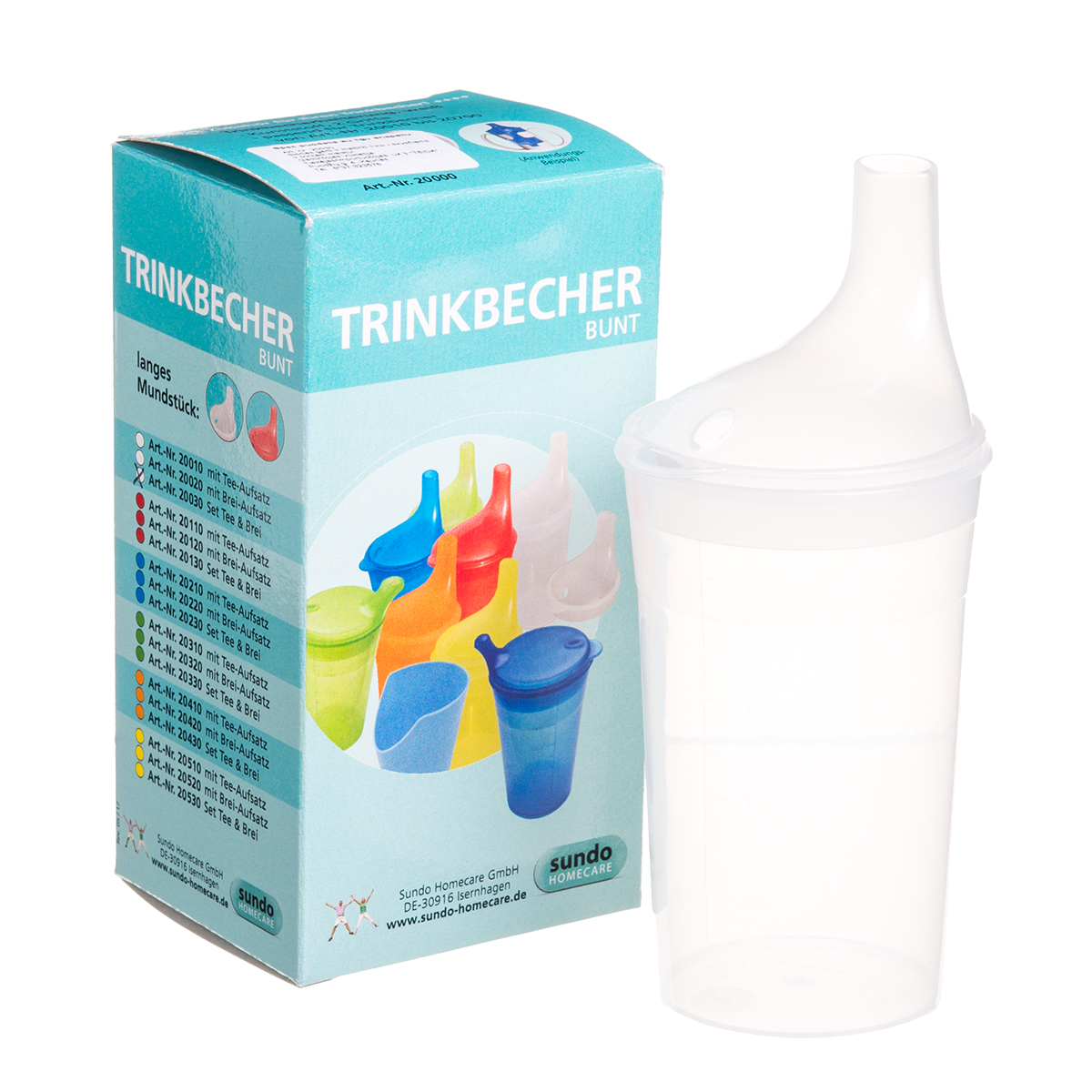 TRINKBECHER, puodelis maitinimui su ilgu snapeliu