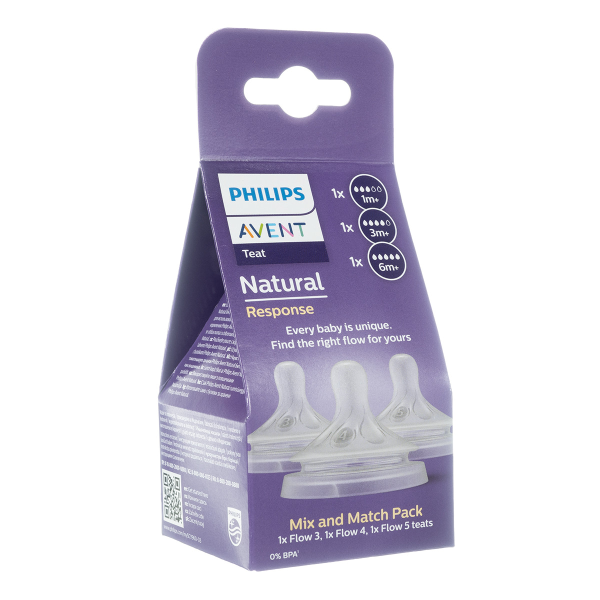 AVENT, žindukai, rinkinys (1m+, 3m+, 6m+) SCY960/03