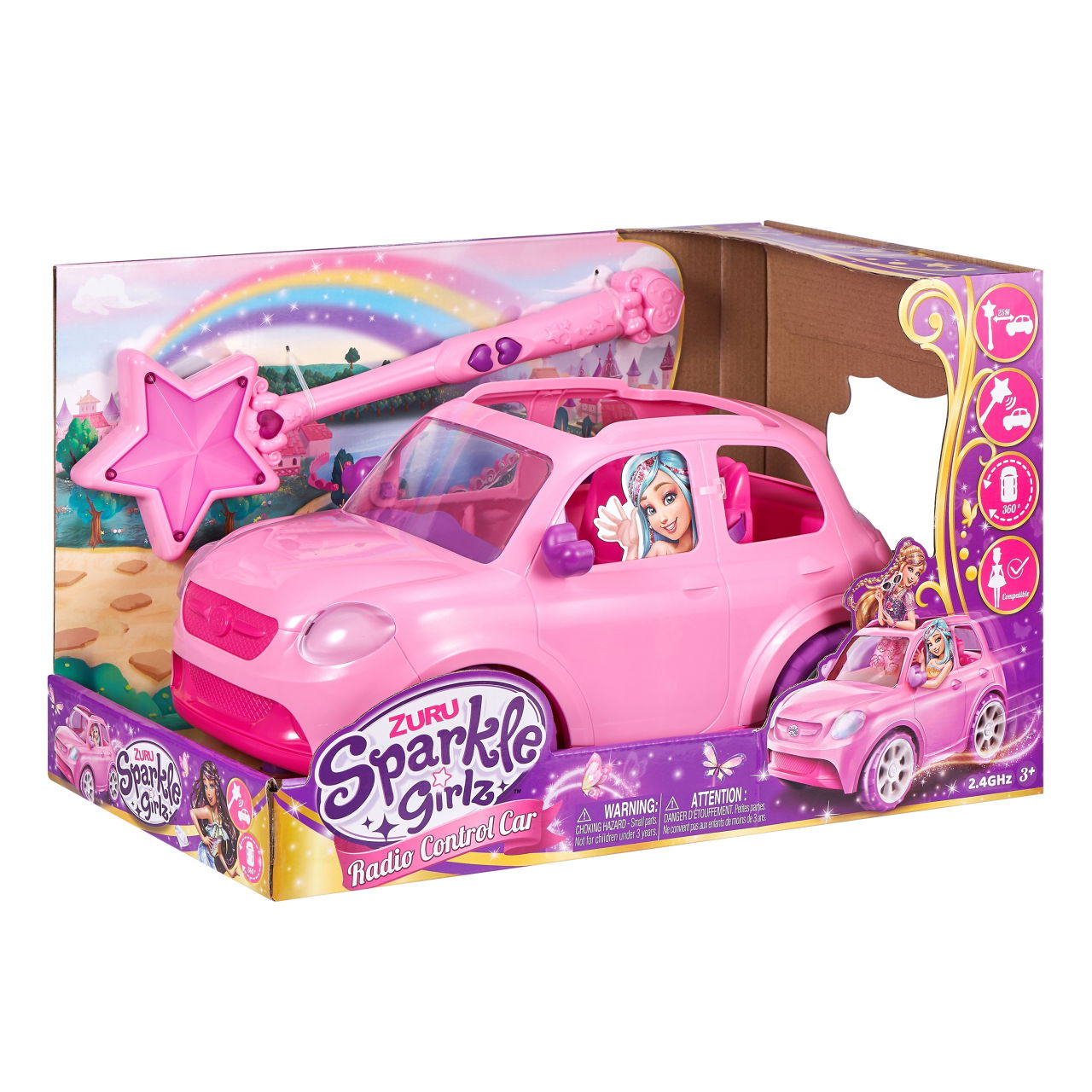 SPARKLE GIRLZ valdomas automobilis su burtų lazdele, 100299