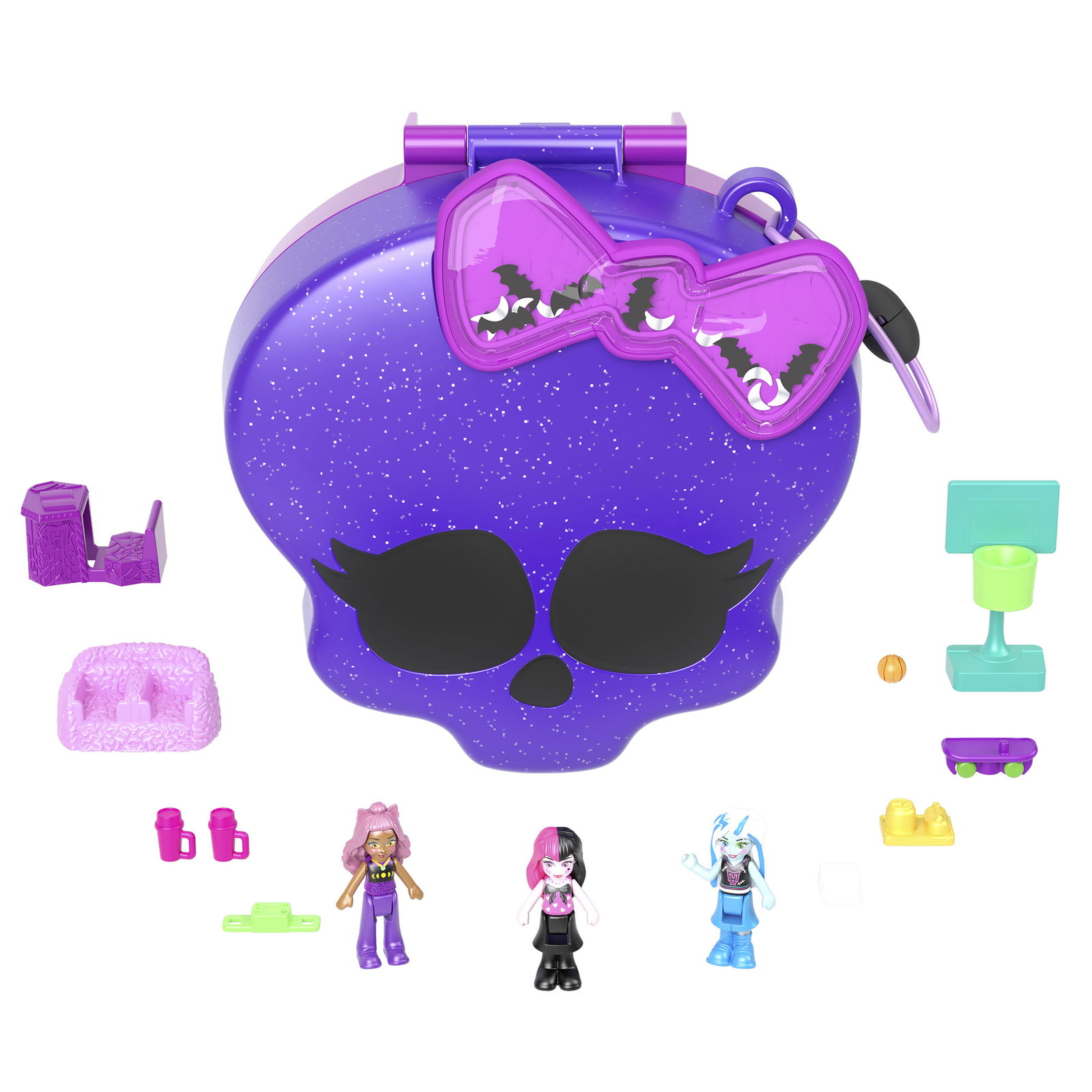 Polly Pocket Monster High tematikos pramogų rinkinys
