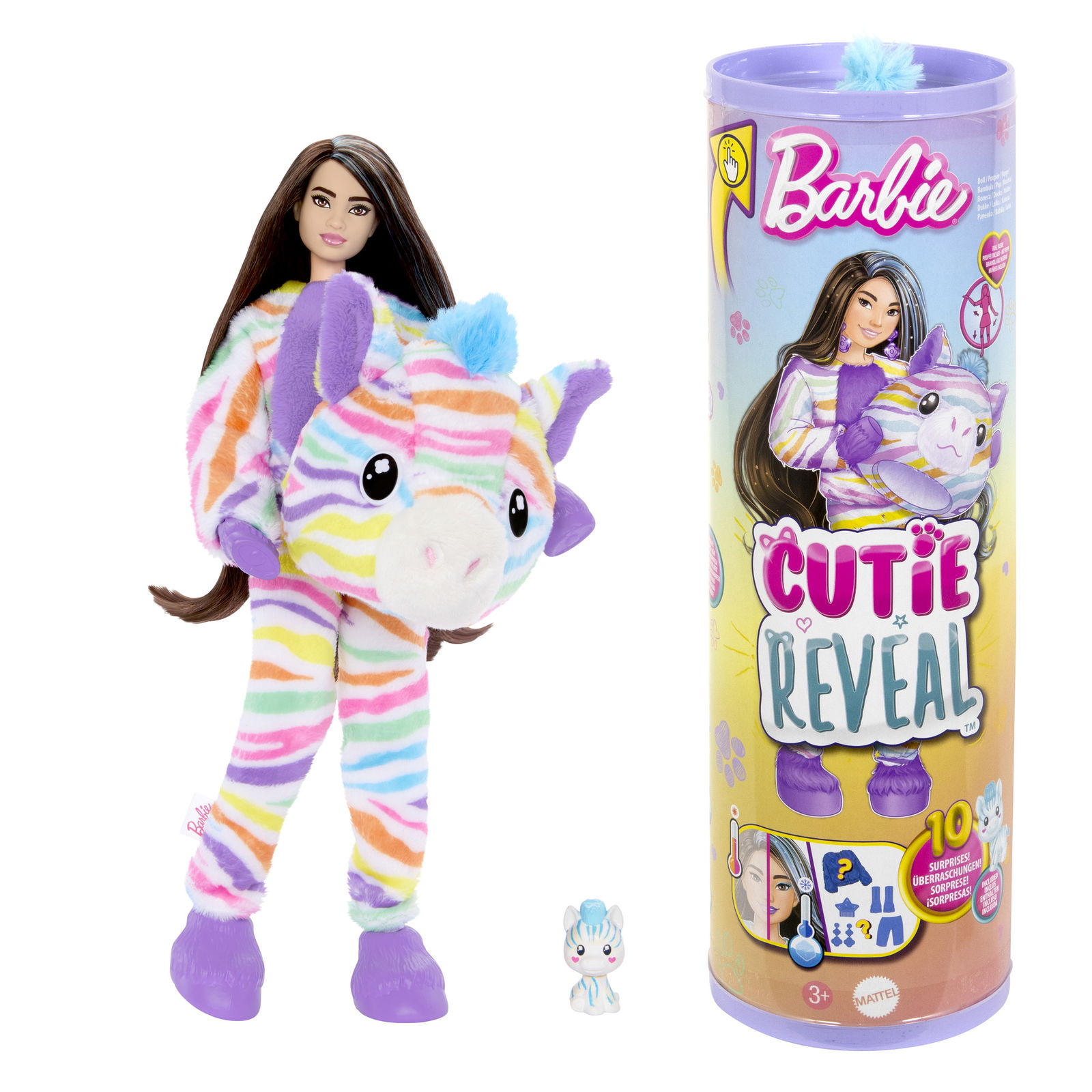 Barbie Cutie Reveal zebriukės rinkinys, spalvotų sapnų serija