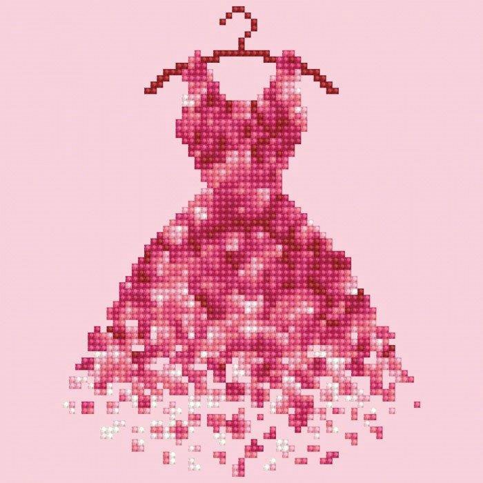 Deimantinė mozaika RED DRESS 22x30 cm