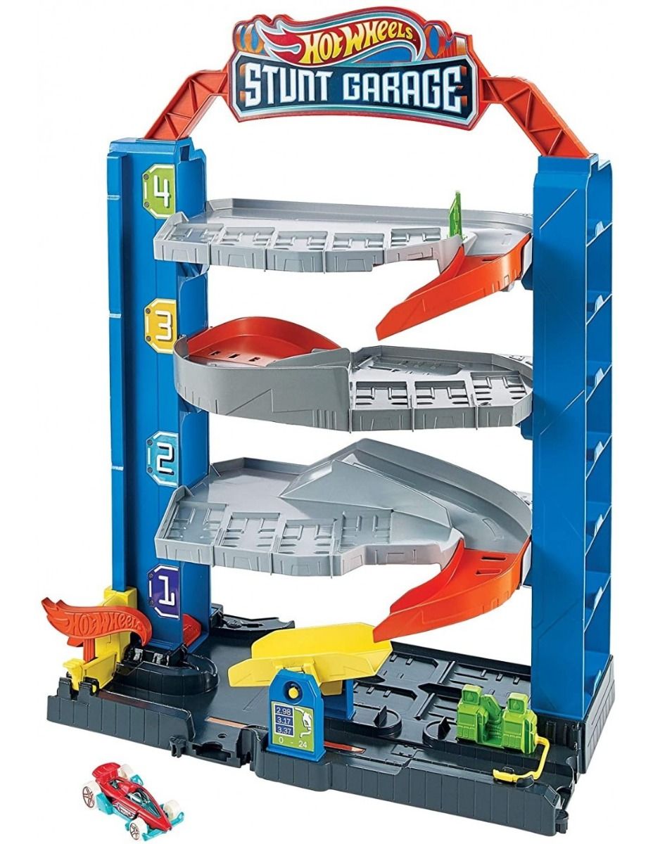 Hot Wheels garažas su triukais