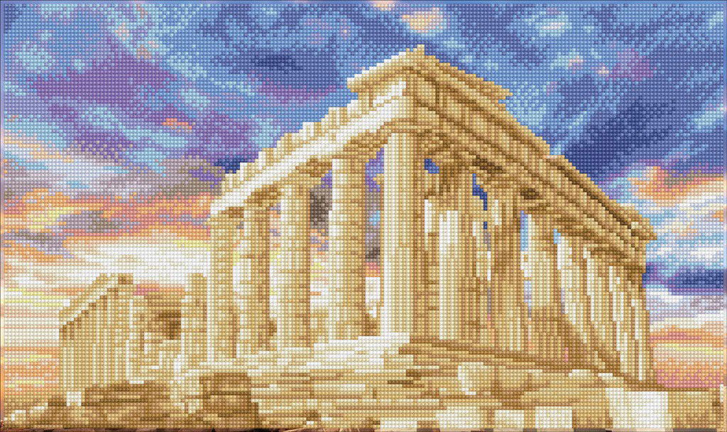 Deimantinė mozaika PARTHENON TEMPLE ACROPOLIS ATHENS GREECE 52x31 cm