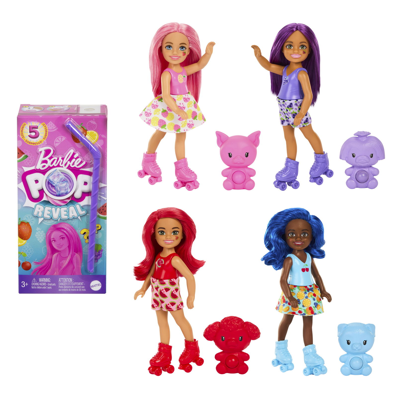 Čelsės POP Reveal rinkinys vaisių serija