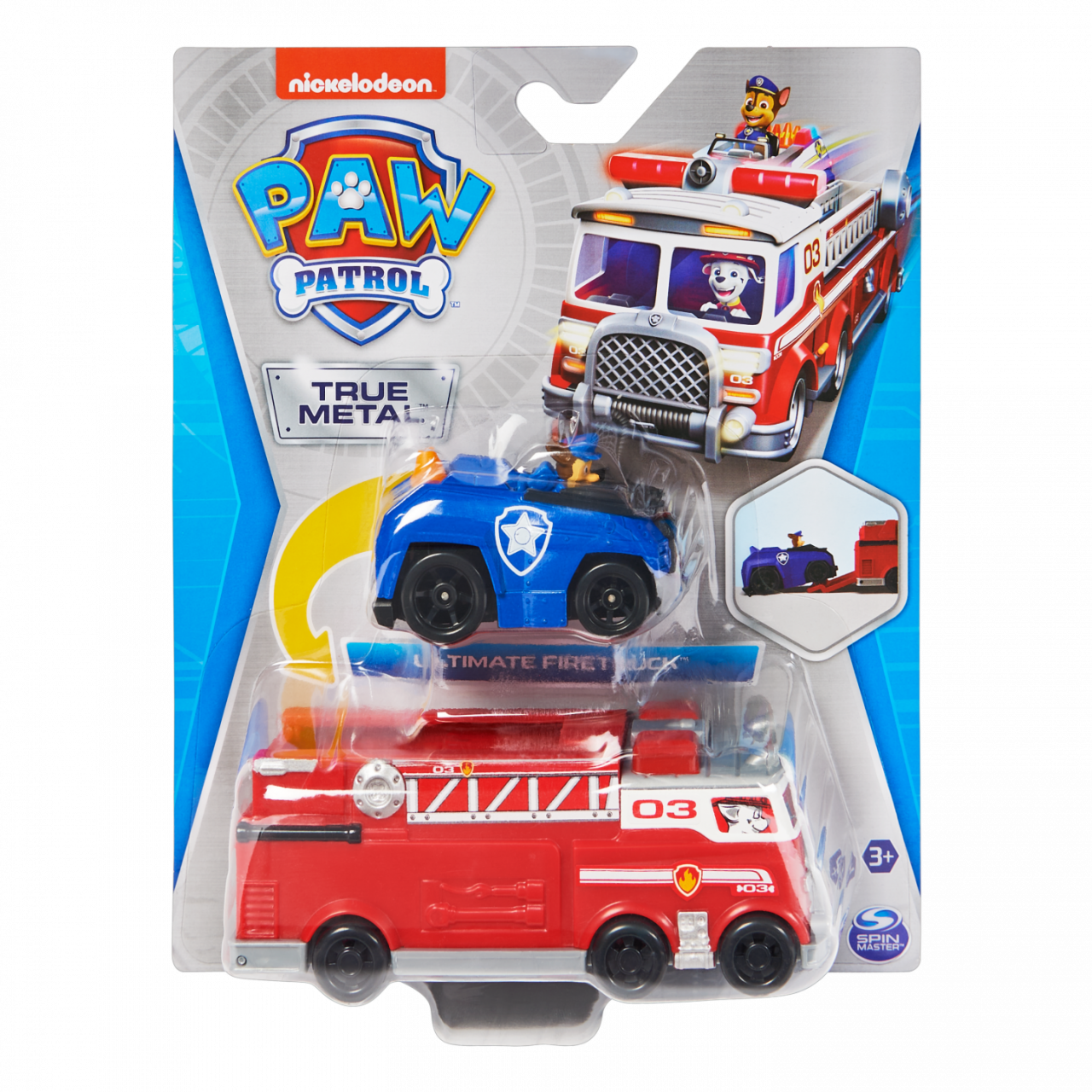 Žaislinis automobilių rinkinys PAW PATROL True Metal