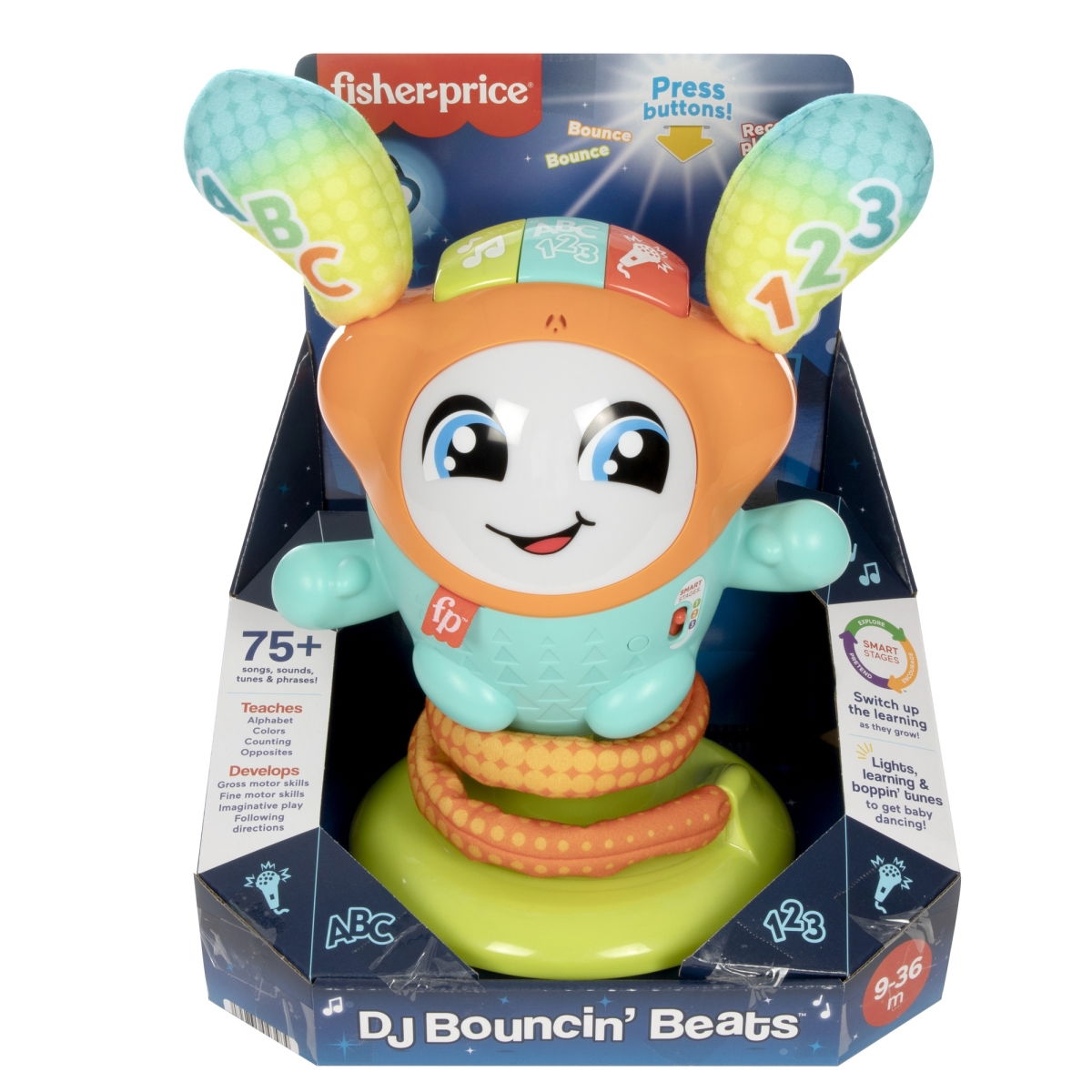 Interaktyvus žaislas FISHER PRICE, ŠOKANTIS DIDŽĖJUS