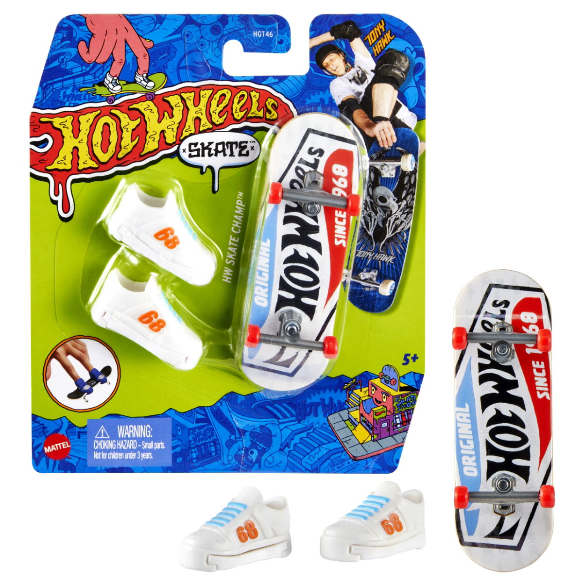 Pirštų riedlentė su batais HOT WHEELS HGT46