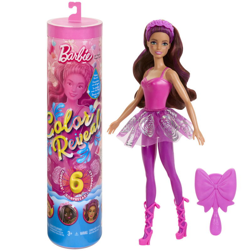 Lėlės Barbės siurprizų rinkinys BARBIE COLOR REVEAL, baleto serija