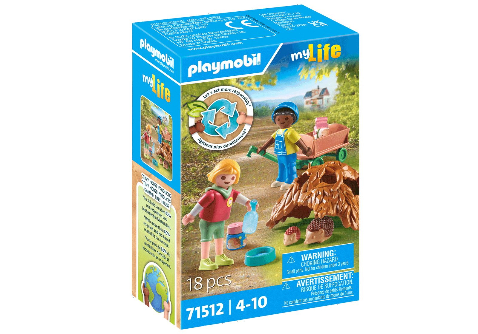 Ežiukų šeimynėlės priežiūra PLAYMOBIL MY LIFE  71512