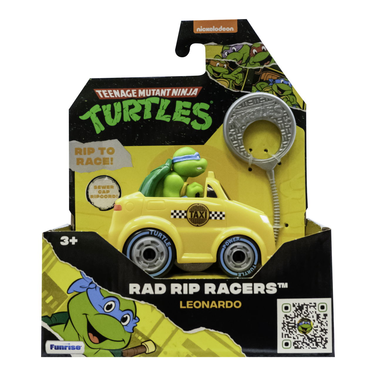 TMNT mašinėlė su figūrėle Rad Rip Racers, 71046