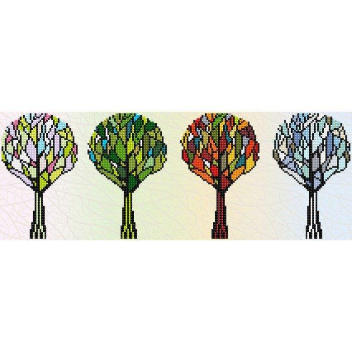 Deimantinė mozaika 4 SEASONS SPARKLE with FRAME  60x22 cm