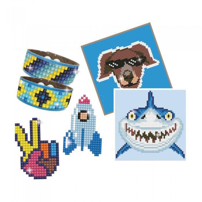 Deimantinė mozaika BOY VARIETY KIT 6 projects BLUE