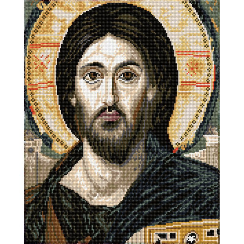 Deimantinė mozaika CHRIST PANTOCRATOR SAINAI 40x50 cm