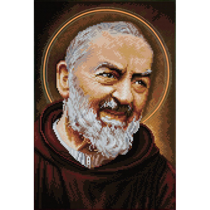 Deimantinė mozaika PADRE PIO 32x47 cm