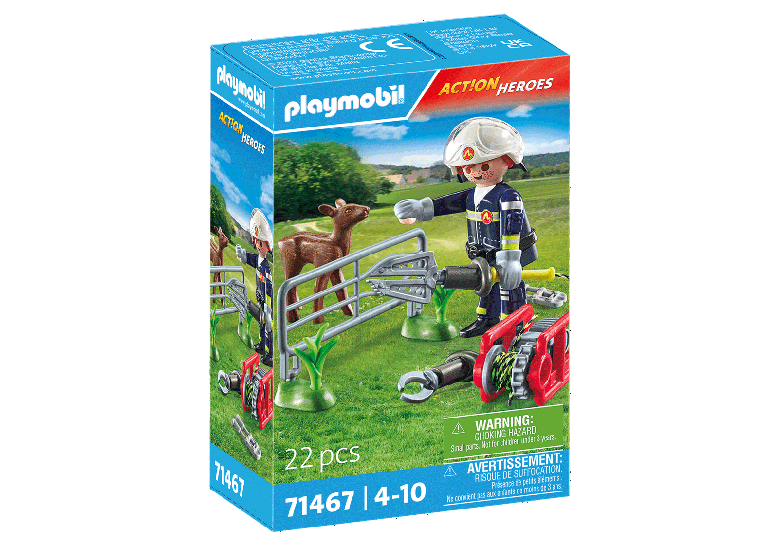 Ugniagesių misija: gyvūnų gelbėjimas PLAYMOBIL ACTION HEROES 71467