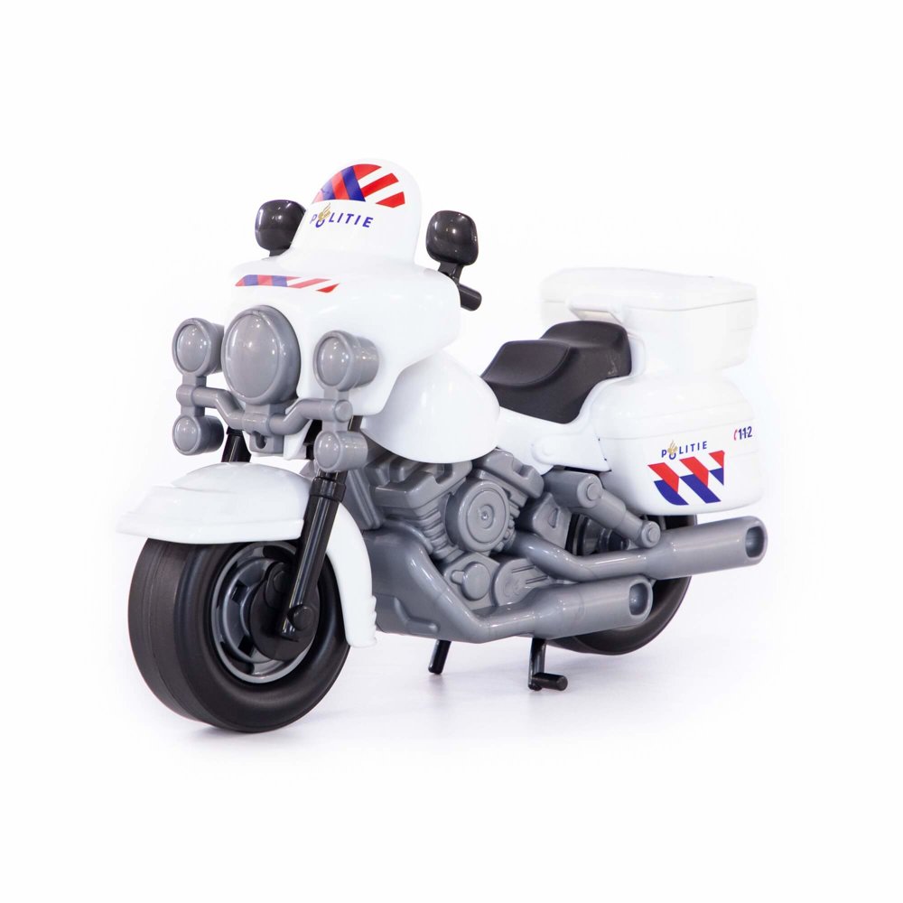 Policijos motociklas vaikams, baltas